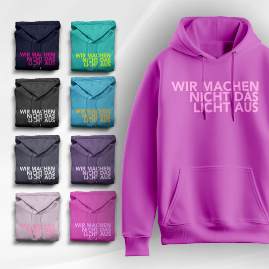 QNO „Wir machen nicht das Licht aus“ Hoodie