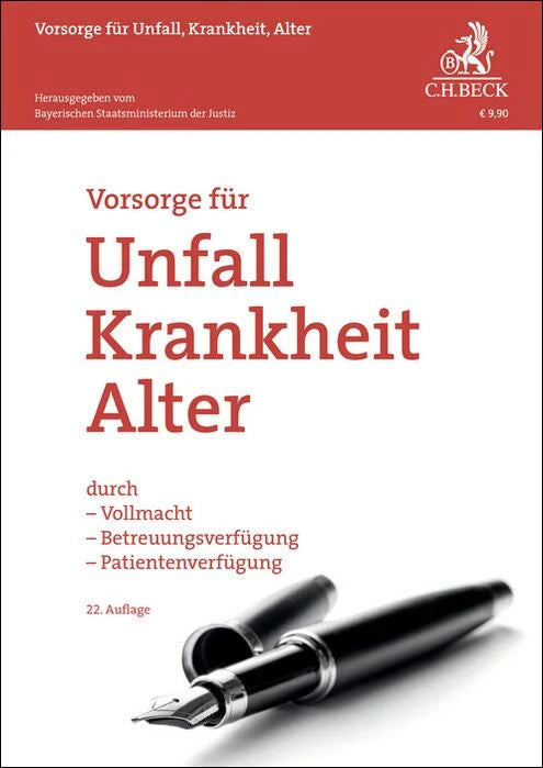 Vorsorge für Unfall, Krankheit, Alter - 22. Auflage