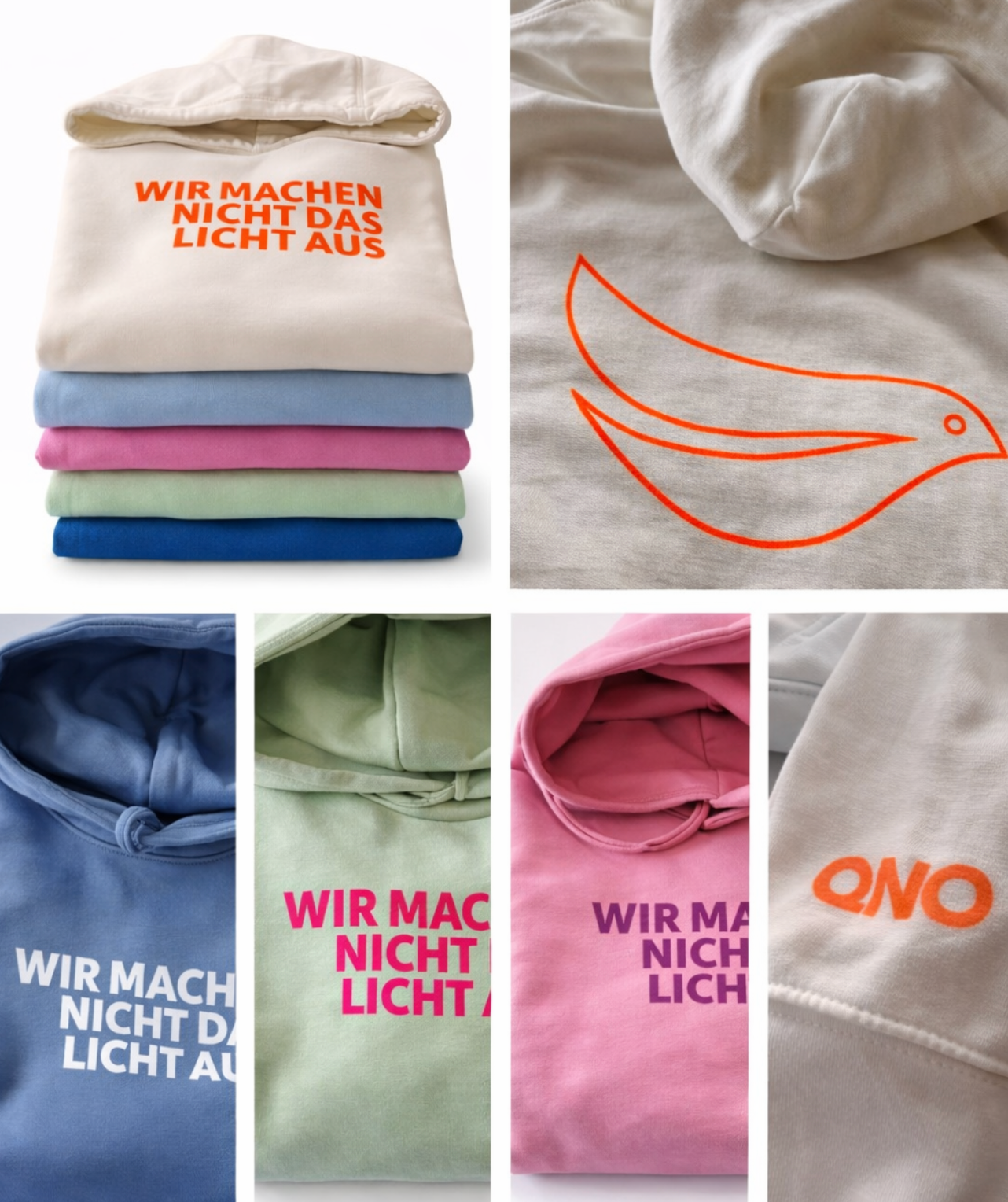 QNO „Wir machen nicht das Licht aus“ Hoodie