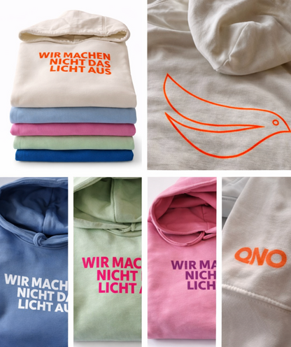 QNO „Wir machen nicht das Licht aus“ Hoodie